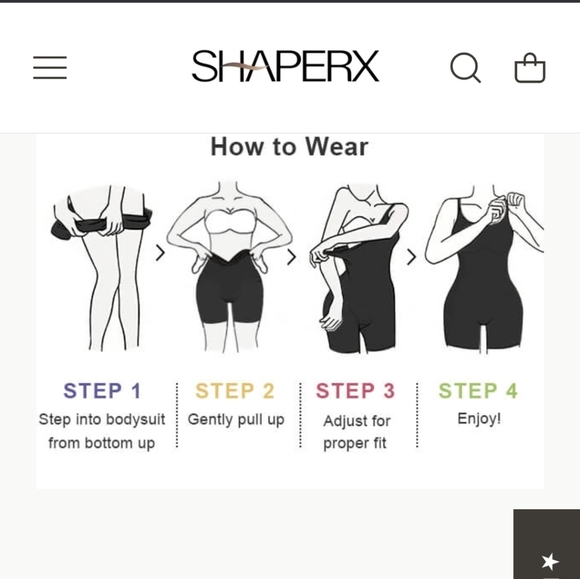 ShaperX Shorts Shapewear Bodysuit NWT - Size 2XL/3XL - Picture 11 of 12